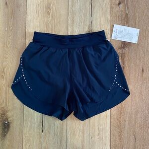 NWT lululemon Find Your Pace High Rise Shorts 3in inseam Navy Blue Size 2